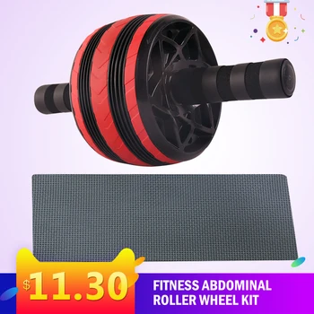 

Big Wheel AB Roller Abdominal Muscle Trainer Exercise ABS Core Workout Abdominal Muscles Training Fitness Equipment for Home Gym