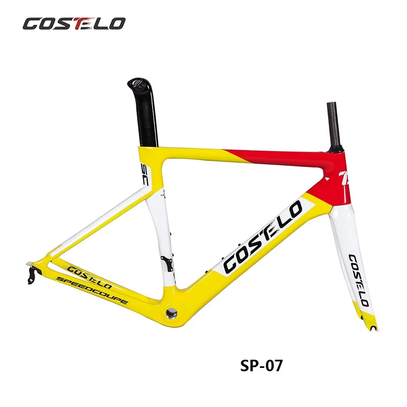 Costelo Speedcoupe карбоновая рама для шоссейного велосипеда Costelo велосипедная Рама Bicicleta карбоновая рама 48 51 54 56 - Цвет: SP-07