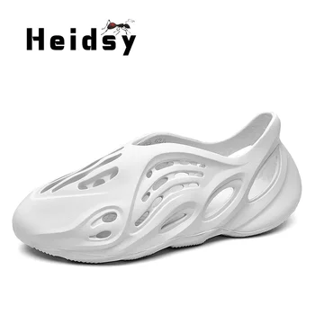 

New Summer Outdoor Men Sandals Beach Slippers Unisex Men Shoes Breathable Hollow Out Garden Slippers Foam Runners Water Footwear