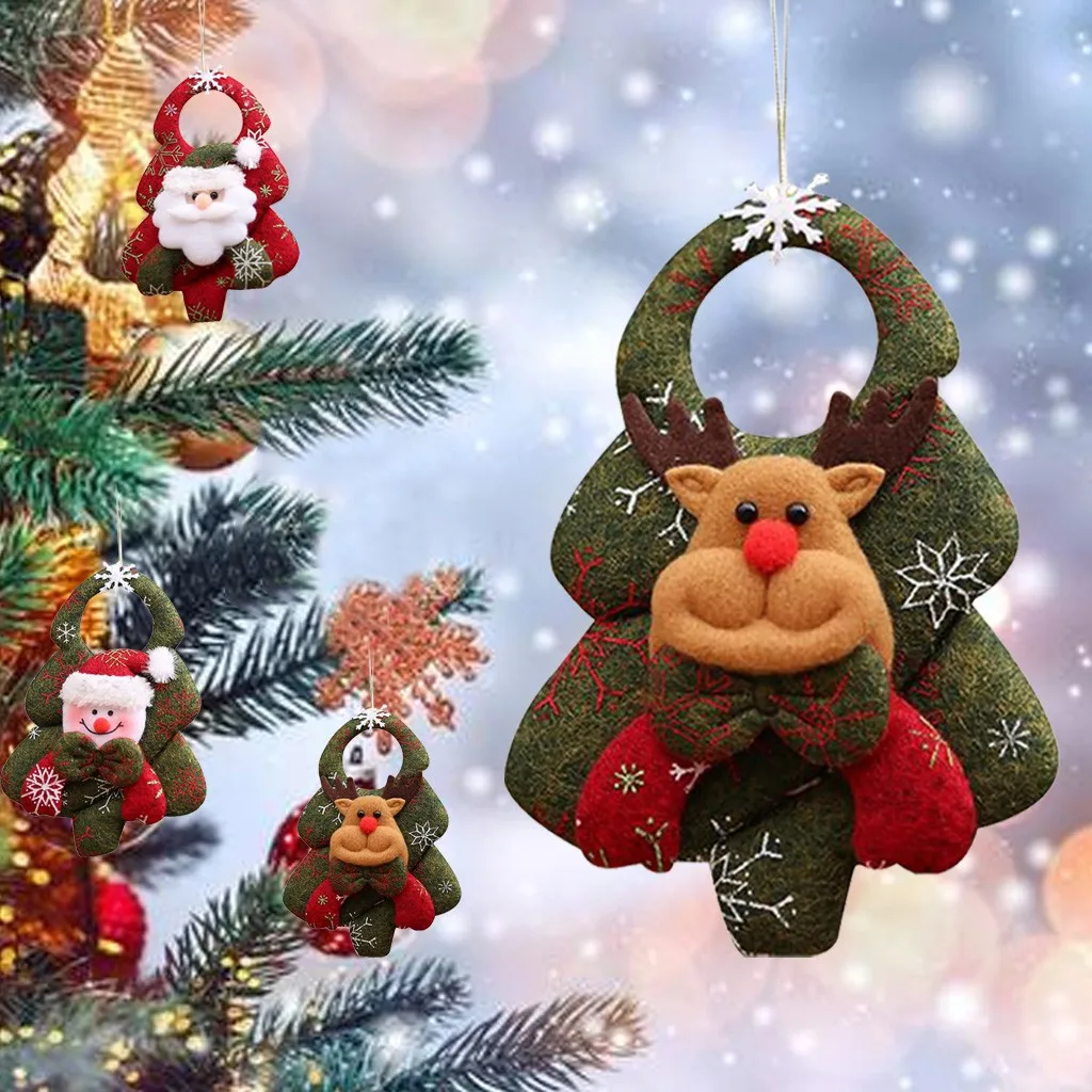 

Toys For Girls Boys New Santa Claus Elk Hanging Pendant Christmas Tree Door Decoration Skrepyshi Toys Gift