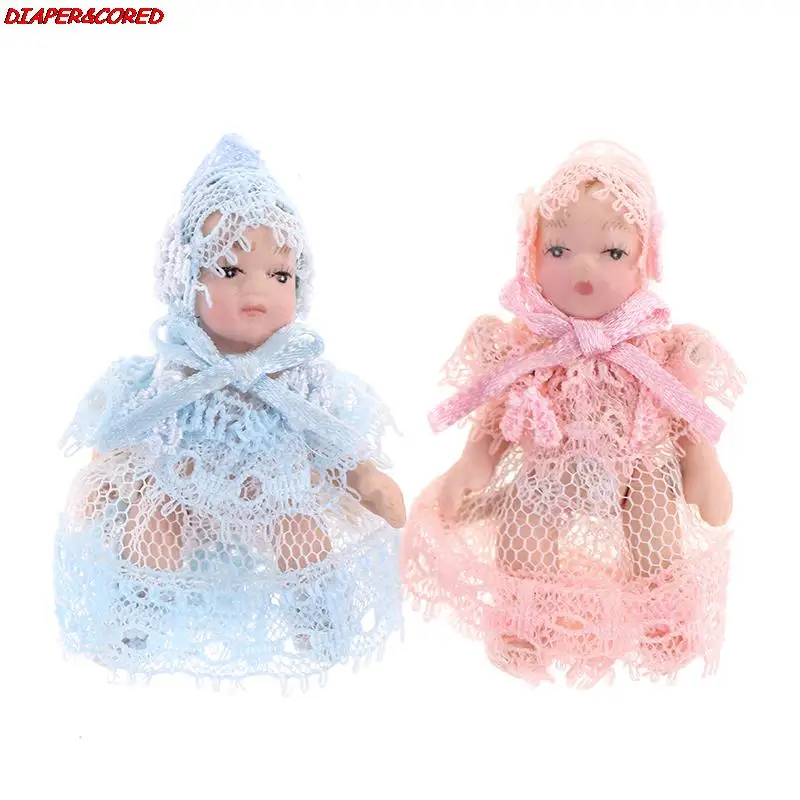 1:12 Dollhouse Miniature Cute Baby Doll People Model Body Joints Moveable | Игрушки и хобби