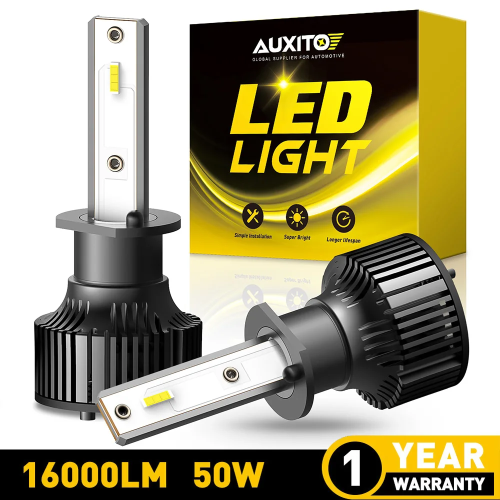 12V H1 LED for Car Headlight Bulbs LED H4 9003 H7 H8 H11 9005 HB3 9006 HB4 HeadLamp 6000K White 2Pcs led car lights,led lights,led bulbs,led headlights,led car headlights,car headlamps