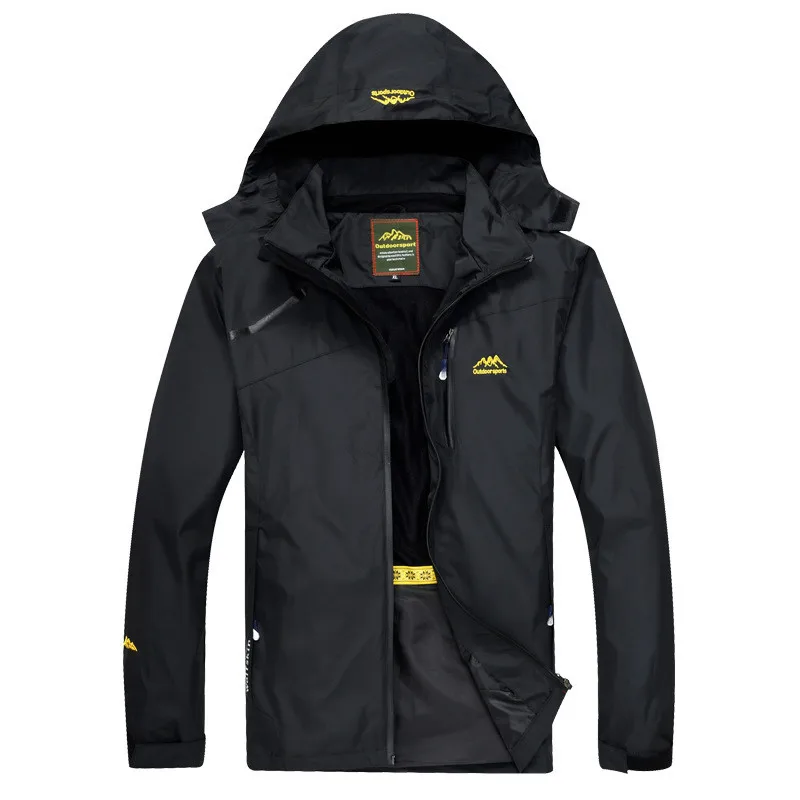 Mens Light Waterproof Windbreakers Work Hooded Sports Rain Coat Military Jackets Outerwear Men's Spring Autumn Outdoors Jacket | Дом и сад