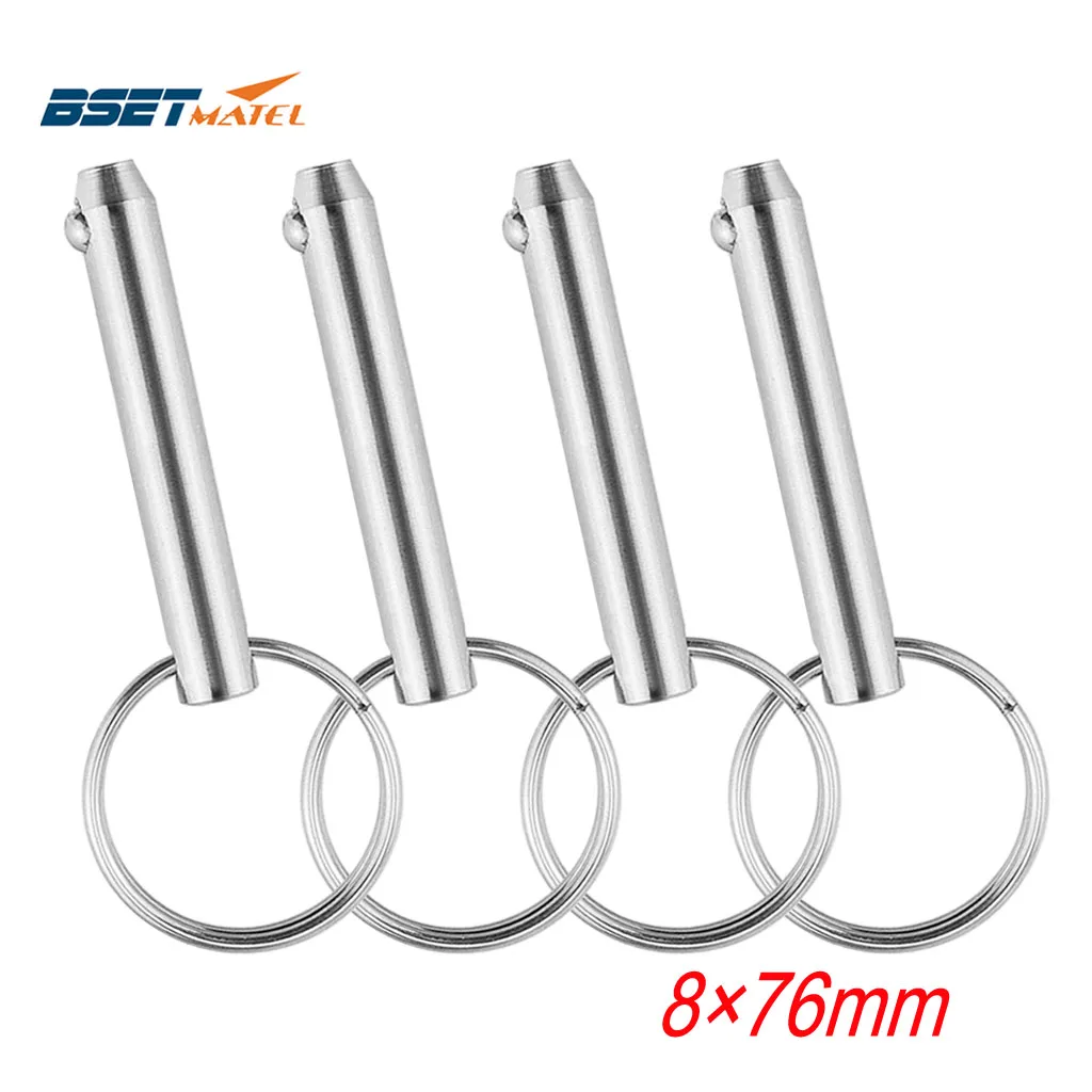 4 шт. 8*76 мм BSET MATEL морской класс быстросъемный шариковый штифт для лодки Bimini