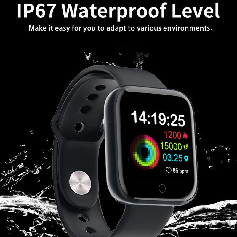 Smart Watch Men Women For Android IOS 1.3'' Screen Pedometer Fitness Tracker Watch Health Heart Sport Smartwatch Ip67 Waterproof