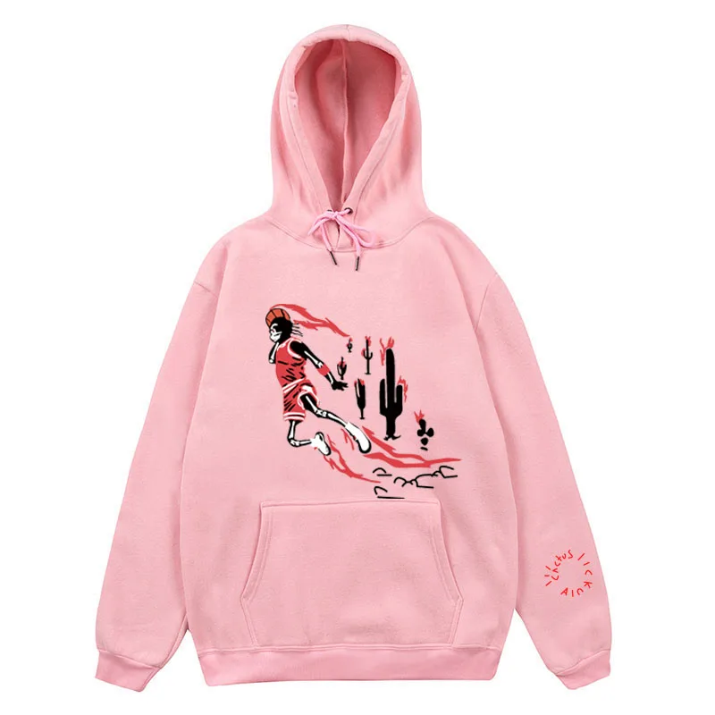 3 Новое поступление Jordan X Travis Scotts толстовка мужская хлопковая с капюшоном Длинные рукава толстовки Толстовка кактус Джек худи - Цвет: 3