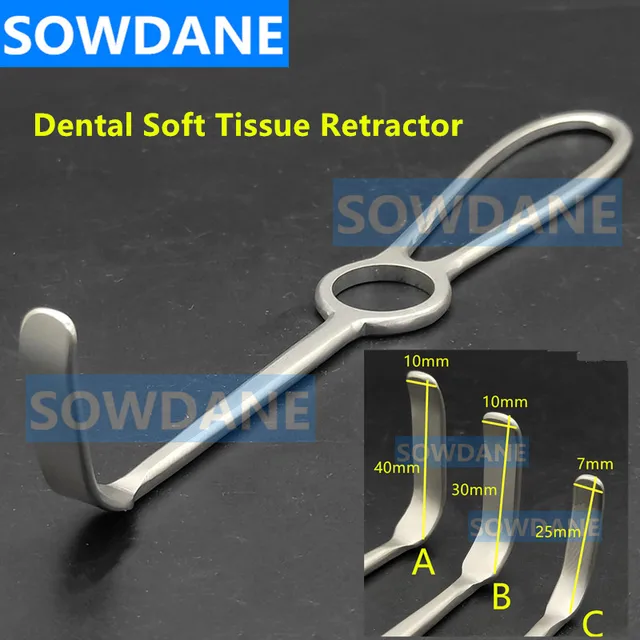 1 piece Dental Implant Soft Tissue Retractor Cheek Retractor Tissue Surgery Retractors Stainless Steel Surgical Instruments