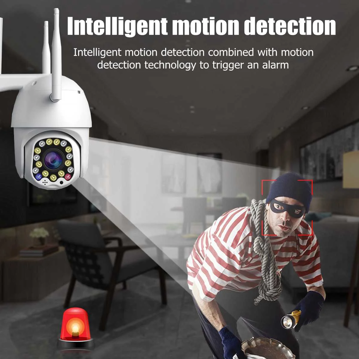  1080P PTZ IP Camera Wifi Outdoor Speed Dome Wireless Wifi Security Camera Pan Tilt 8X Digital Zoom 