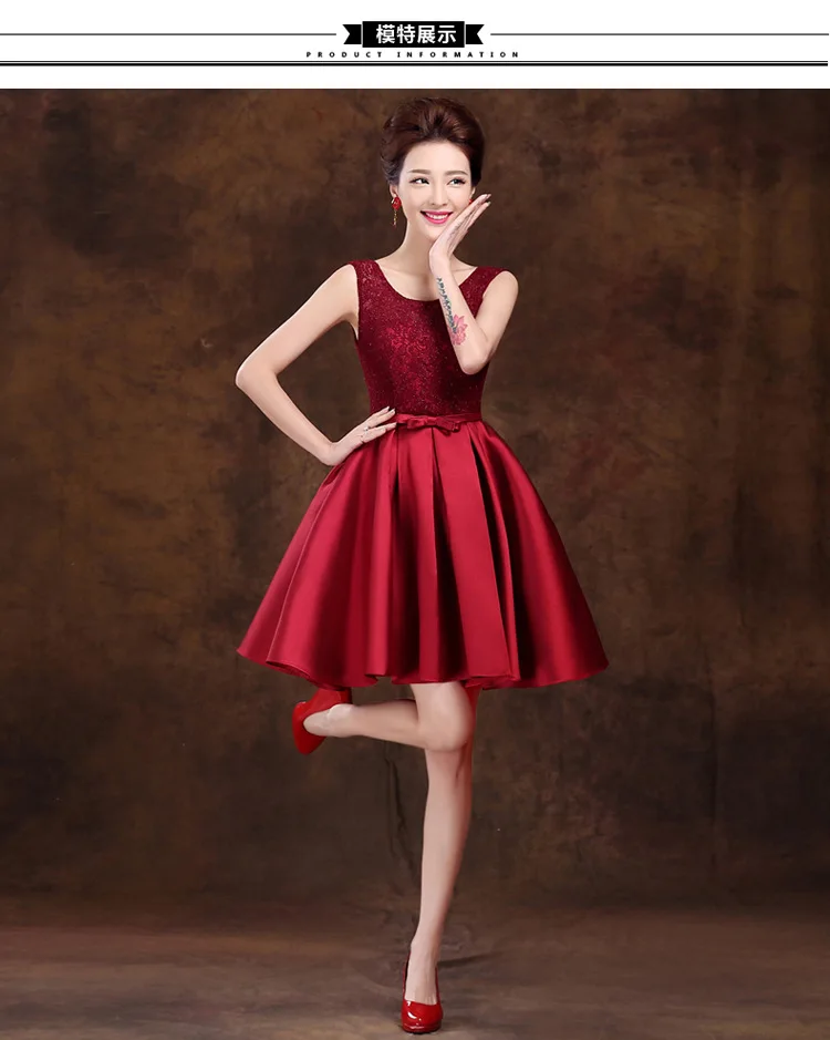 as picture JaneyGao короткое платье для выпускного вечера - Цвет: as picture