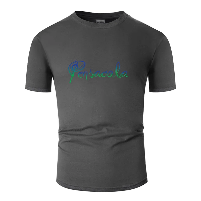 Популярная мужская футболка pensacola florida,, одноцветная, большой размер S~ 5xl, Мужская футболка с надписью, потрясающая, вырез лодочкой