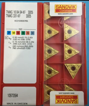 

10PCS CARBIDE INSERT TNMG 160404-KF 3005