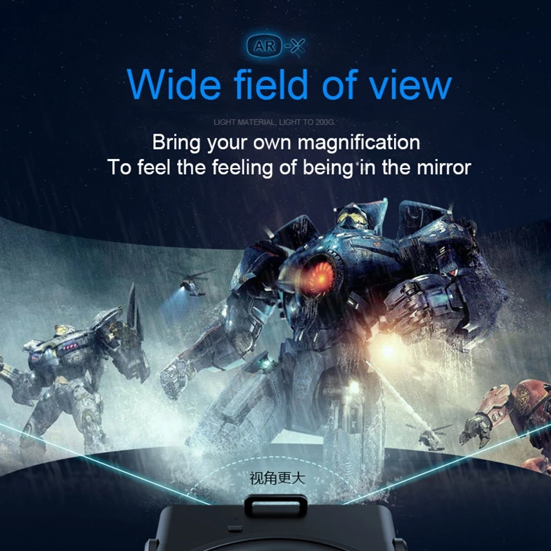 vr очки для смартфонов шлем пк Телевизоры FIIT AR X Умные более 3D Очки виртуальной