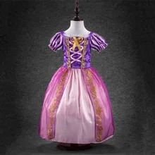 Rapunzel Costume Children's Festival Party Dress Tangled Prom Dress Fantasia Rapunzel Role-play Dress Up Fairy Frock for Girls