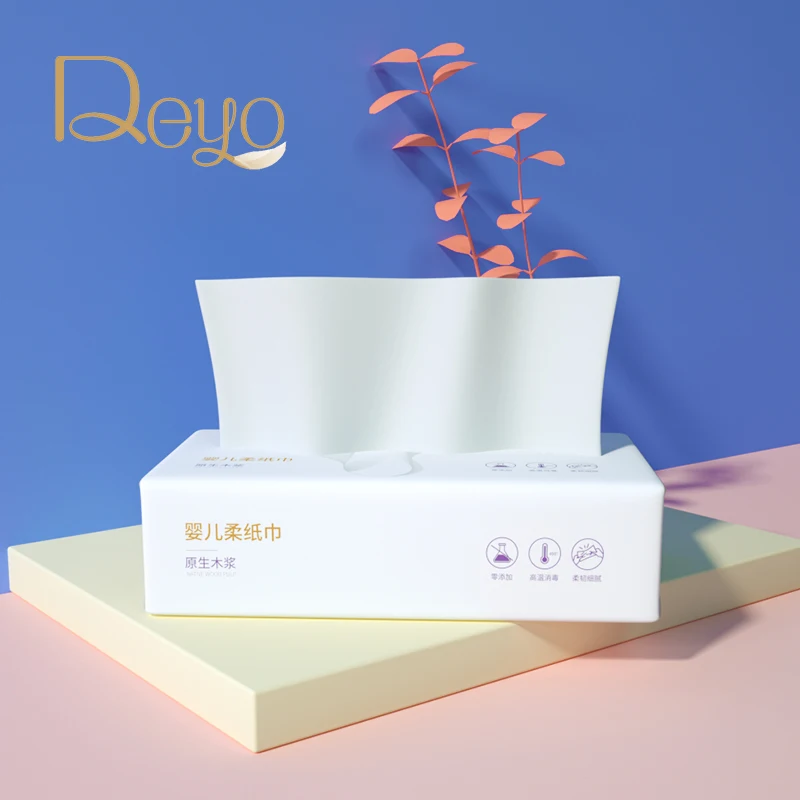 Deyo Tissue 3 слойная натуральная древесная целлюлоза лист тиснение одноразовые