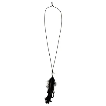 

New Angel Devil Feather Fashion Personality Feather Styling Trend Joker Couple Necklace in Autumn and Winter