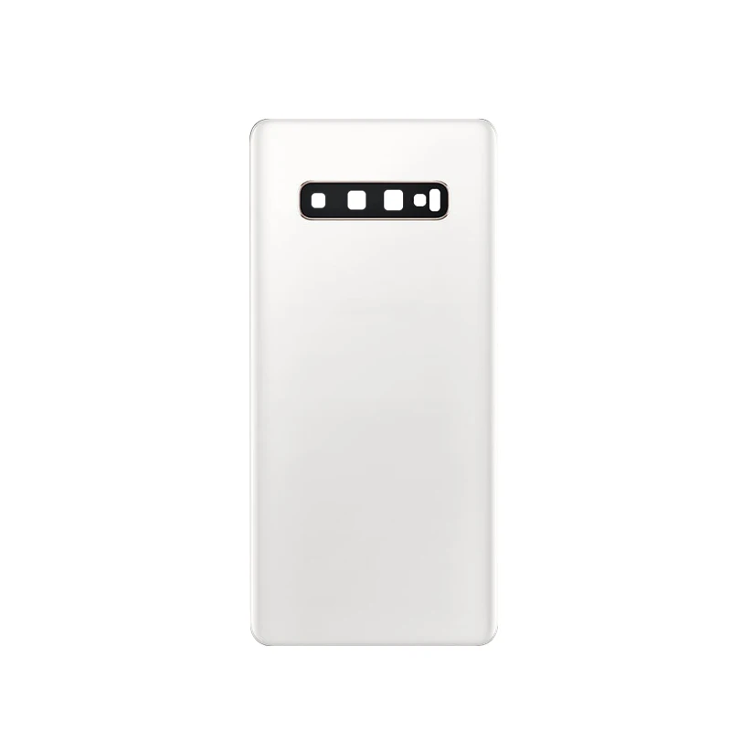 Для SAMSUNG Galaxy s10 s10+ s10e задняя крышка батарейного отсека задняя крышка Мягкий корпус Чехол запасная крышка батарейного отсека - Цвет: S10 WHITE
