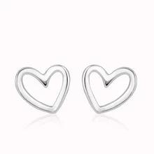 Серьги-гвоздики из стерлингового серебра 925 пробы для женщин гипоаллергенно Brincos pendientes mujer moda Brincos полый дизайн