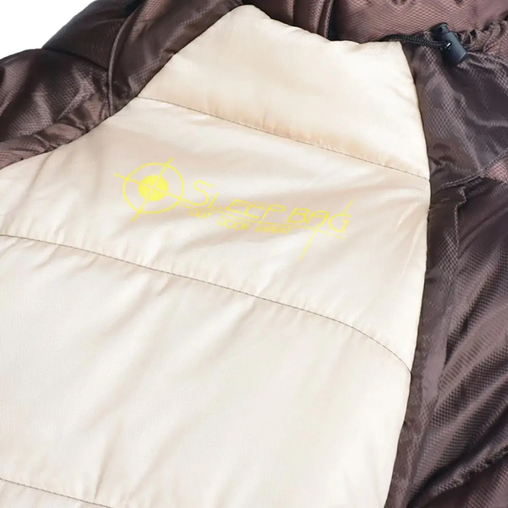 Hollow Cotton Sleeping Bag Full Body Wearable Sleeping Bag Bear-shaped Brown Sleeping Pouch For Family Cold Protection