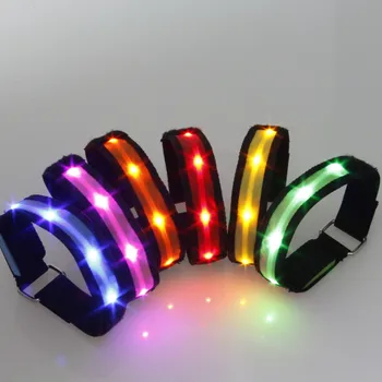 

LED Arm Bands Lighting Bike LED Luminous Armband Safety Skating Party Shooting Portable Armband Lamp Pratable Lighting