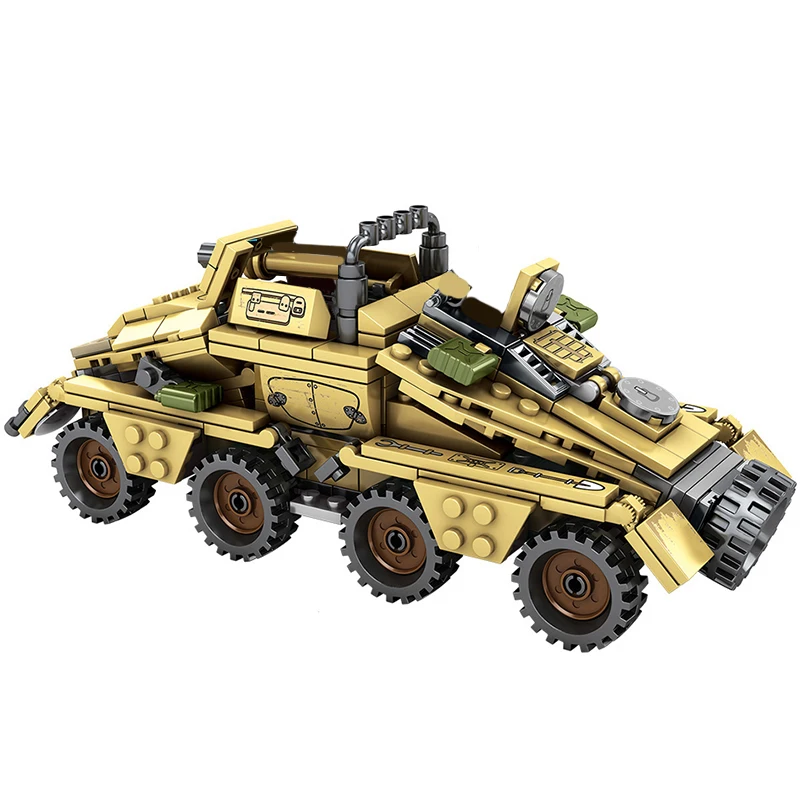 Строительные блоки World War 2 военные воины основные боевые танки SD.KFZ.233 конструктор