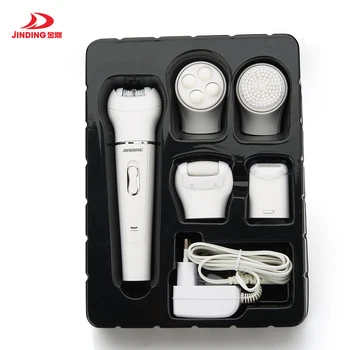 

5 In 1 Electric Foot File Pedicure Tools Feet Care Multifunction Massager Foot for Heels Face Cleaner Dead Skin Remove 40D