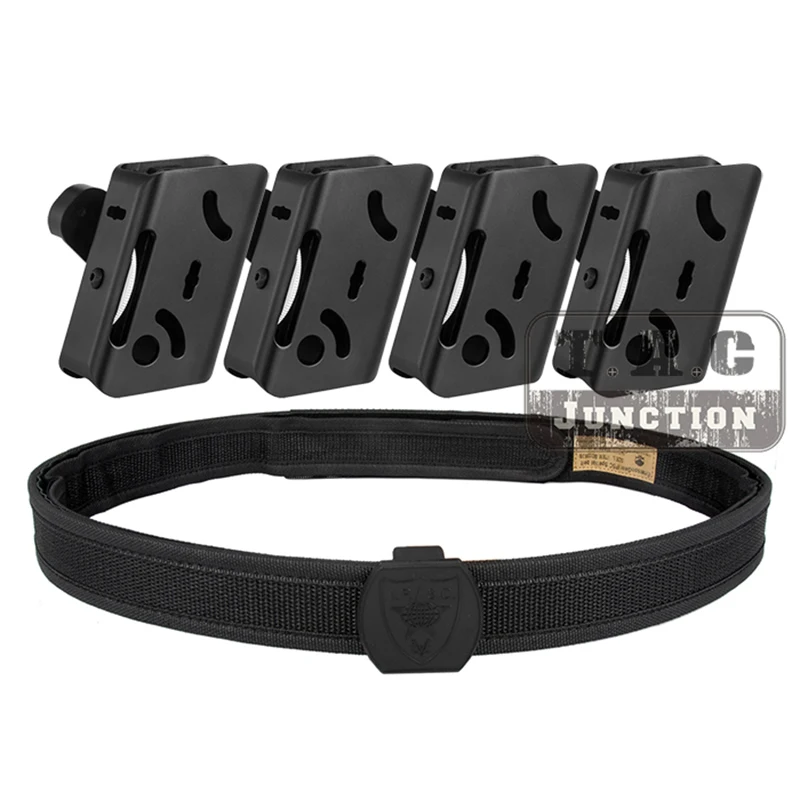 

IPSC USPSA IDPA Competition High Speed Shooting Inner & Outer Belt w/ 4x Adjustment Race Master Aluminum Pistol Magazine Pouch