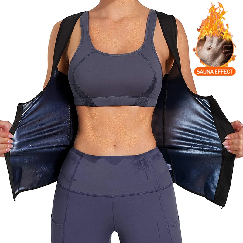 Women Sauna Thermo Shaper Sweat Waist Trainer Belt Slimming Vest Comfort Corset 