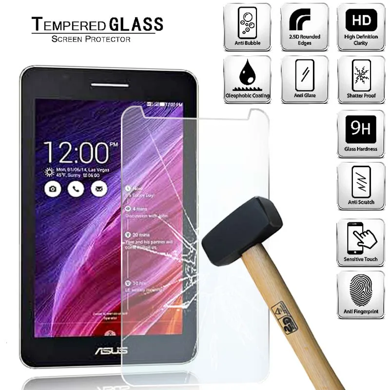 Pellicola Protettiva Per Schermo In Vetro Temperato Per Tablet Asus Zenpad C 7.0 Z170C-Cg-Mg Hd