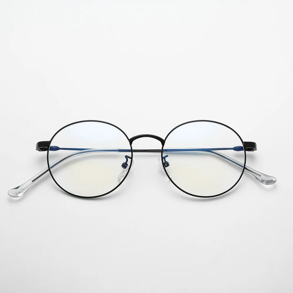 Retro Super Lightweight Stylish Metal Round Anti Blue Light Glasses Unisex