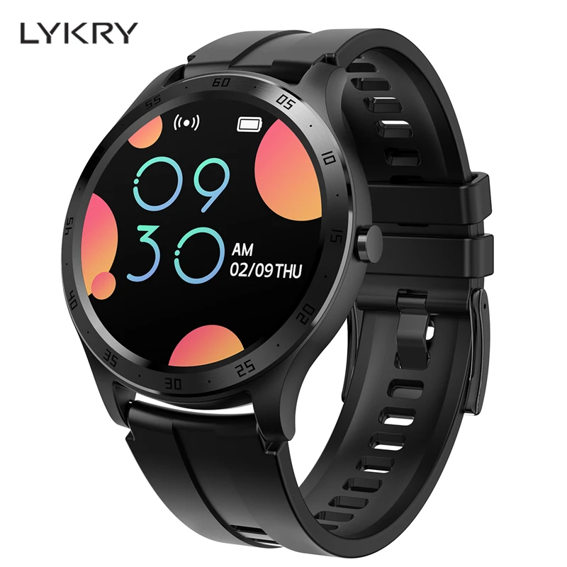 

LYKRY Smart Watch S20 Men Women Full Round Touch Screen IP67 Waterproof Heart Rate Monitor Sports Watches for Apple Xiaomi Honor