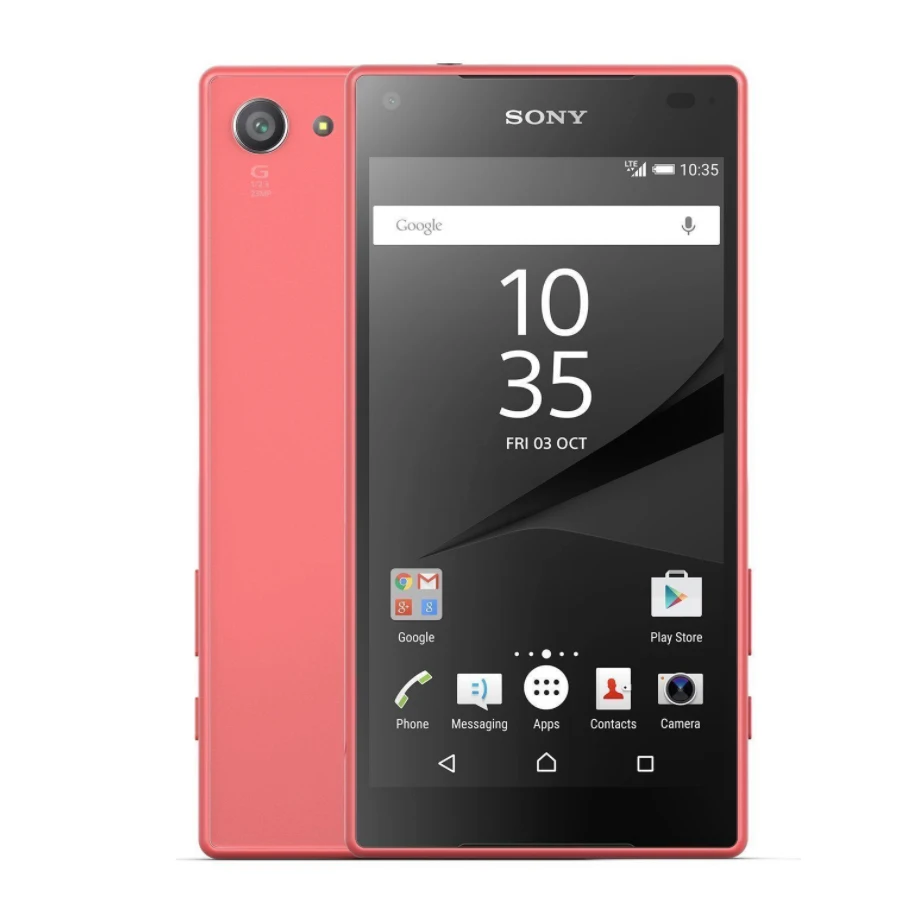 4," 2 ГБ 32 ГБ sony Xperia Z5 Compact E5823 мобильный телефон E 5823 4G Snapdragon 810 Восьмиядерный 2700 мАч 23MP NFC Смартфон