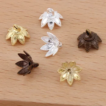 

100 Pcs 9mm Copper End Bead Cap Charms Pendant End Covering Caps For Jewelry Making Findings