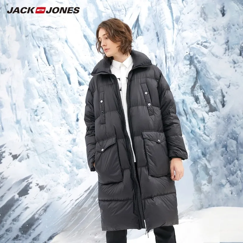 JackJones мужской пуховик со стоячим воротником длинная куртка мужская одежда 218412553 |