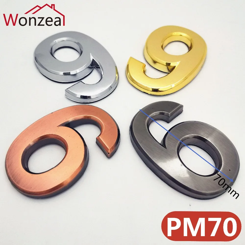PM70胖型塑料门牌4色=混合图+6666