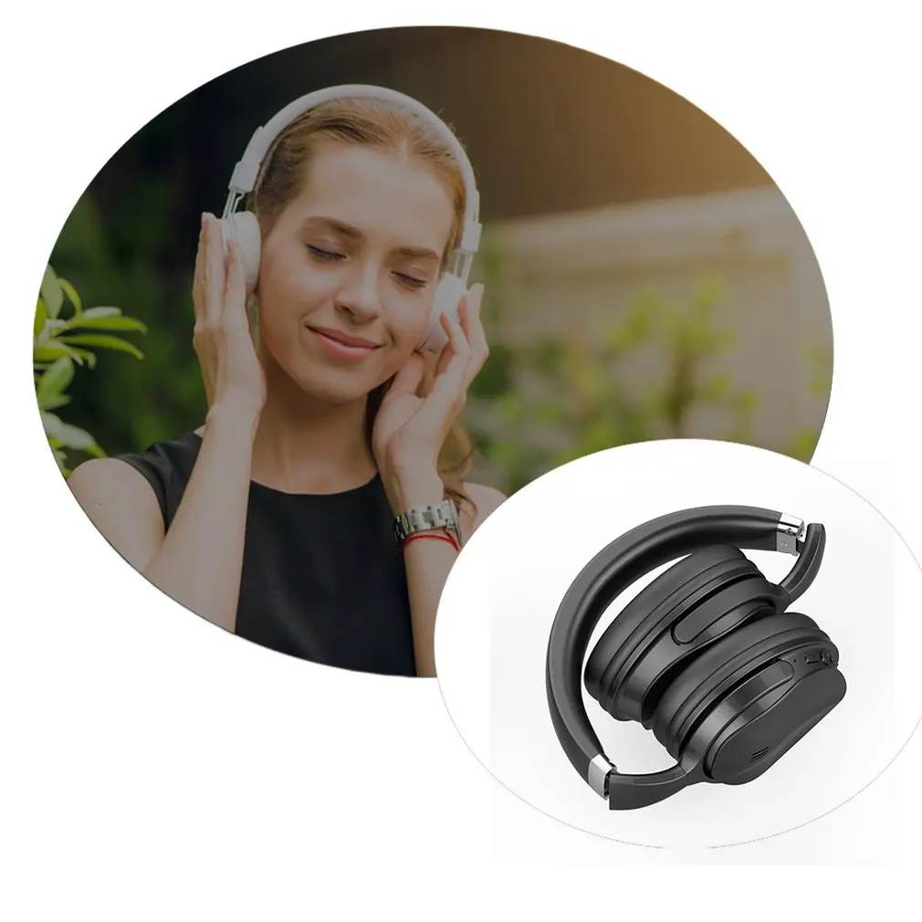 ANC Bluetooth Headset Earmuffs Noise Reduction Hunting Sports Head Mounted Large Earphone Game Wired Headset Tactical Headset