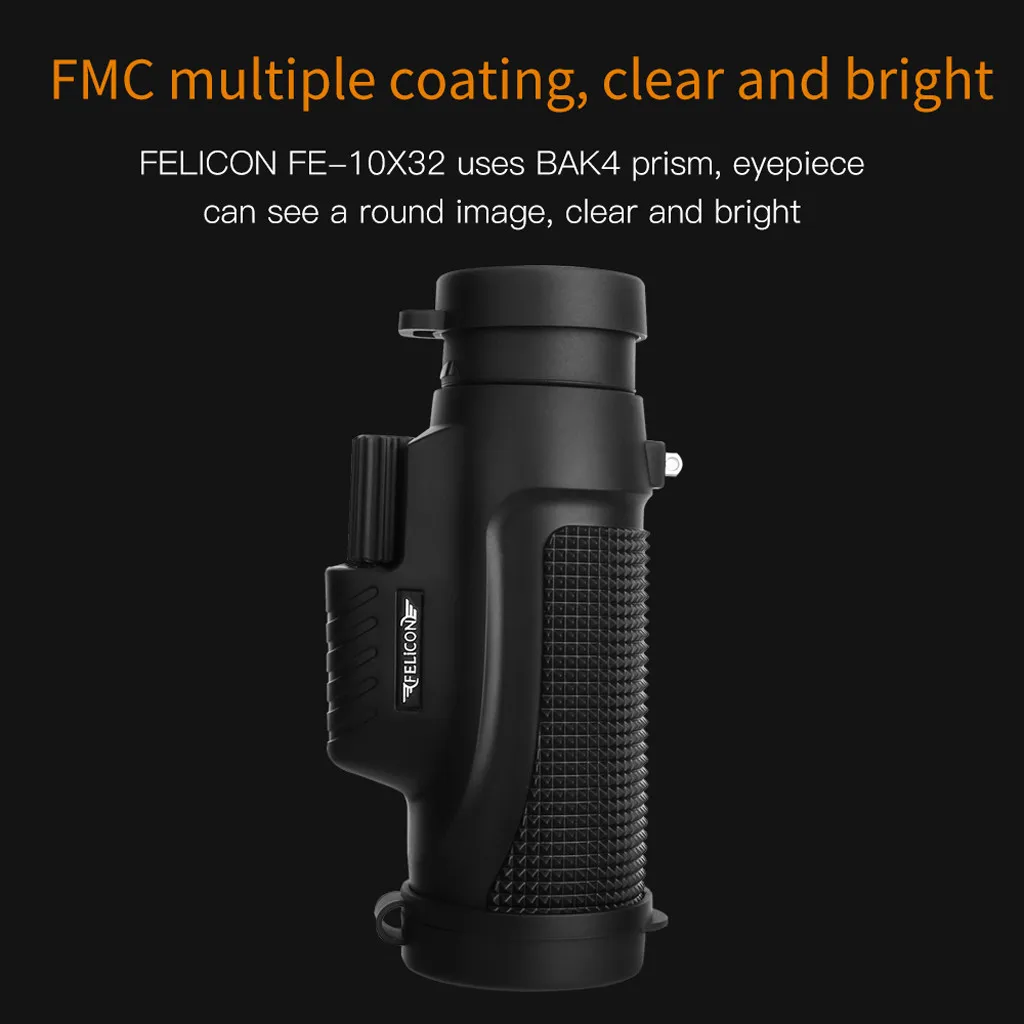 Outdoor Mini 10X32 Portable Night Vision Monocular Telescope Focus Telescope#V