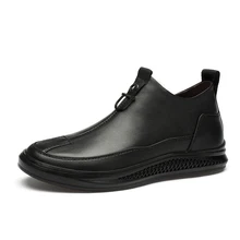 FL JUMPMORE/Новинка; модные мужские ботинки «Челси»; ботильоны в британском стиле без шнуровки; высокие классические мужские ботинки в байкерском стиле; сезон осень