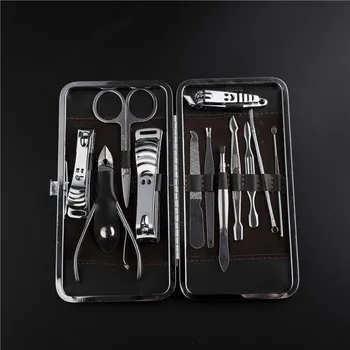 

12 Pieces Nail Beauty Tool Set Nail Clipper Set Twelve Pieces Manicure Set Log