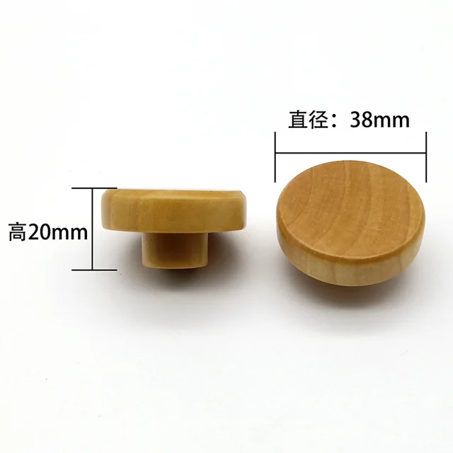 High Quality Wood Handles for Drawer,Bedroom Wardrobe Bedside Cabinet Pull Furniture Door Smooth Knob Cupboard Desk 11