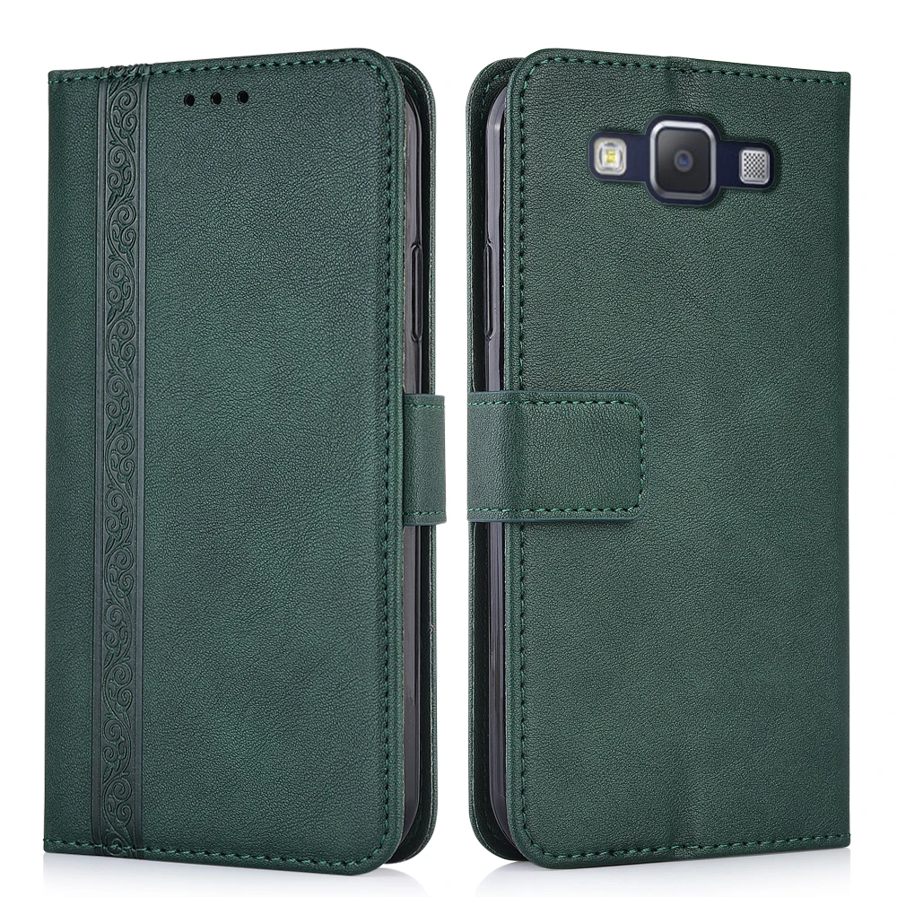 Carteira de couro caso para samsung galaxy a5 2015 a500 a500f SM-A500F capa traseira caso da aleta do telefone para samsung a52015 a500f