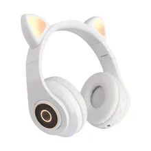 Гарнитура Catear, Bluetooth-гарнитура, Новая беспроводная светящаяся гарнитура, игровая гарнитура, офисные Выделенные периферийные устройства, мультяшная портативная Милая Гарнитура Catear, Bluetooth-гарнитура, Новая беспроводная светящаяся гарнитура, игровая гарнитура, офисные Выделенные периферийные устройства, мультяшная портативная Милая