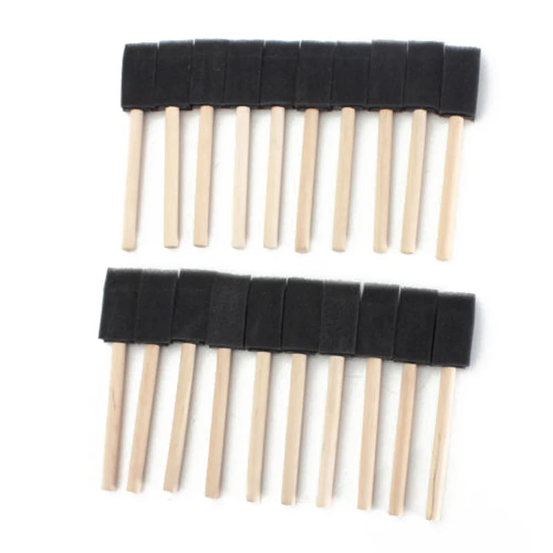 

Black Supplies Arts 20 Pieces Set Sponge Wide Children Drawing Accessories Craft
