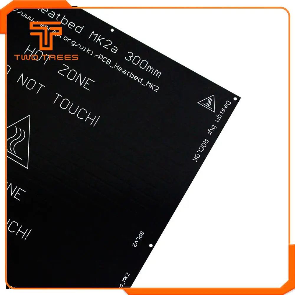 300*300*2,0 MK2A RepRap RAMPS 1,4 печатная плата нагревательная пластина MK2A светодиодный кабель резистора 100k Ом термисторы печатной платы Тепловая кровать 328*328