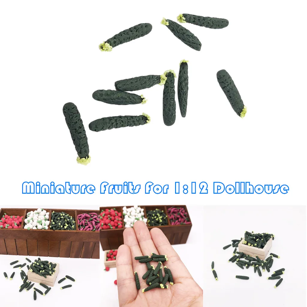 1:12 Кукольный домик миниатюра овощ огурец Кухня обеденный модель играть игрушки-гаджеты для Детская кукла дом аксессуары W807