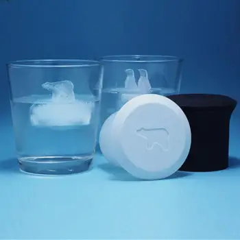 

Whiskey Ice Cube Maker Mold Penguin polar bear ice grid set Summer Popsicle Maker silicone Ice Mold Bar Accessiories