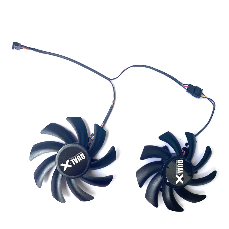 2PCS FDC10U12S9-C FD7010H12S 85MM 4PIN Graphics Fan For XFX R9 390/390X 8G RX480 RX470 Sapphire R9 270X 280X HD7870 Cooler Fans