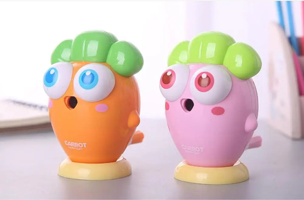 creative cartoon carrot hand shake Pencil sharpener stereoscopic school prize stationery kids gift 10pc/lot | Канцтовары для офиса