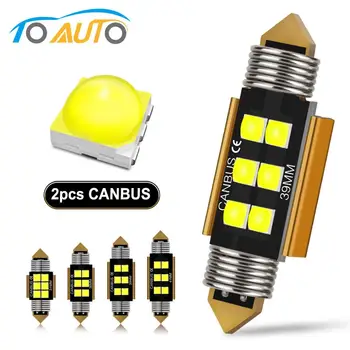 

2pcs C5W C10W Festoon LED 31mm 36mm 39mm 41mm Canbus Bulb 3030 Chips Car Light Dome Reading License Plate Lamp Auto 6000K 12V