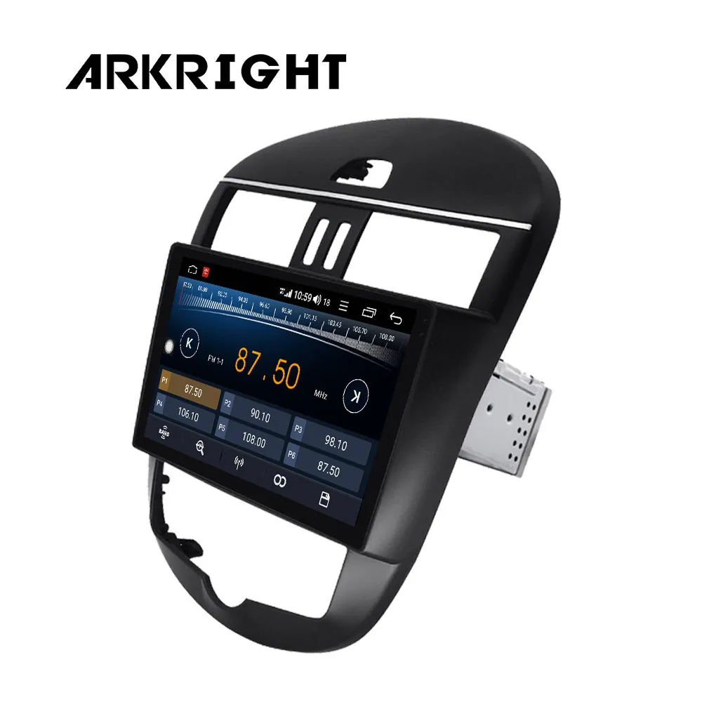 ARKRIGHT 10,1 ''1 Din 4+ 64GB Android Авторадио автомобильный мультимедийный плеер/Автомобильный радио gps для Nissan/Versa 2011- 4G/Carplay/DSP