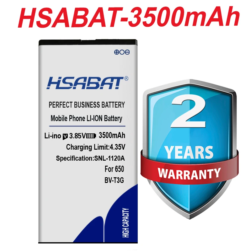Аккумулятор HSABAT 3500 мА/ч для Nokia Microsoft Lumia 650 с зарядным устройством устройством|battery